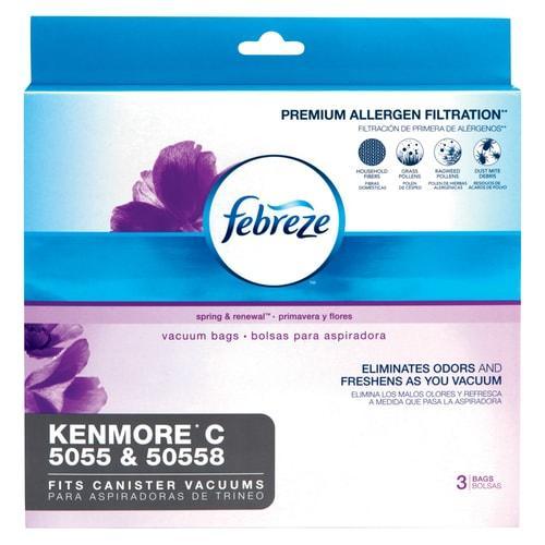 Febreze Kenmore C Canister, Febreze 3-Pack 5.9-Liter Disposable Paper Vacuum Bag