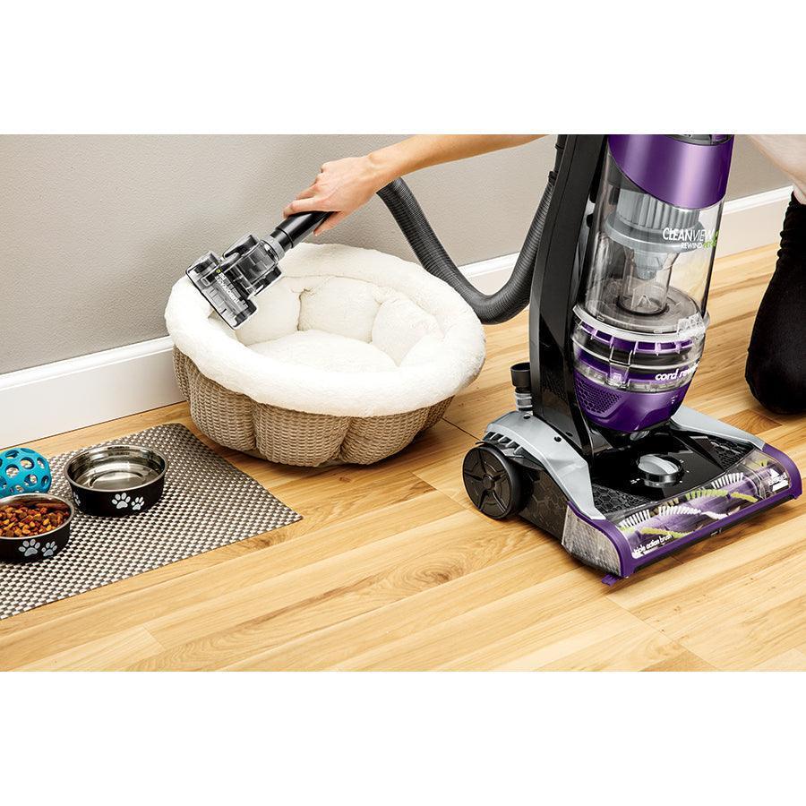BISSELL Cleanview Deluxe Pet Rewind Corded Bagless Upright Vacuum