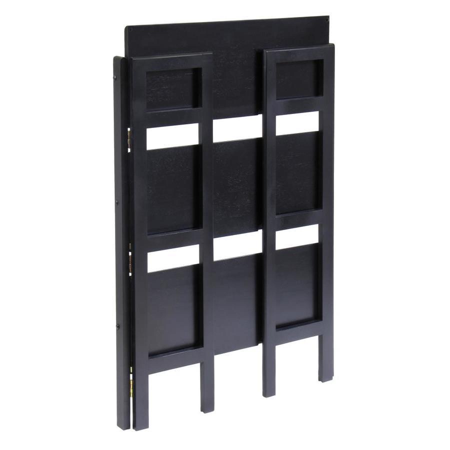 Winsome Wood Terry Black 3-Shelf Bookcase
