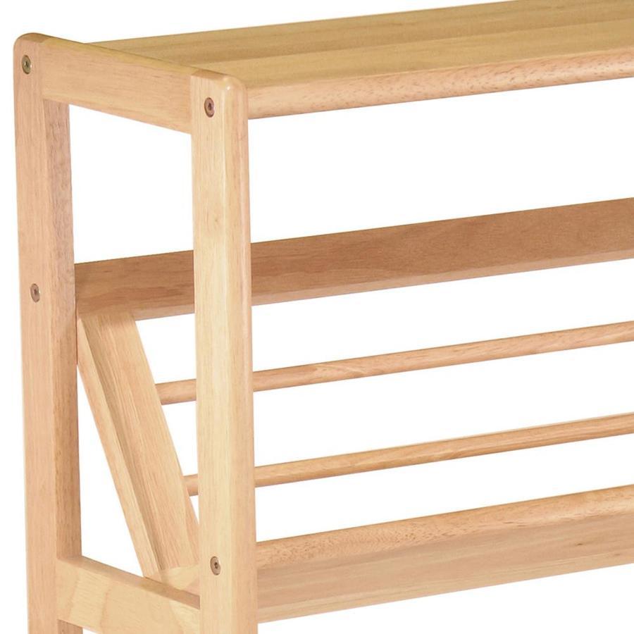 Winsome Wood Juliet Natural Wood 2-Shelf Bookcase