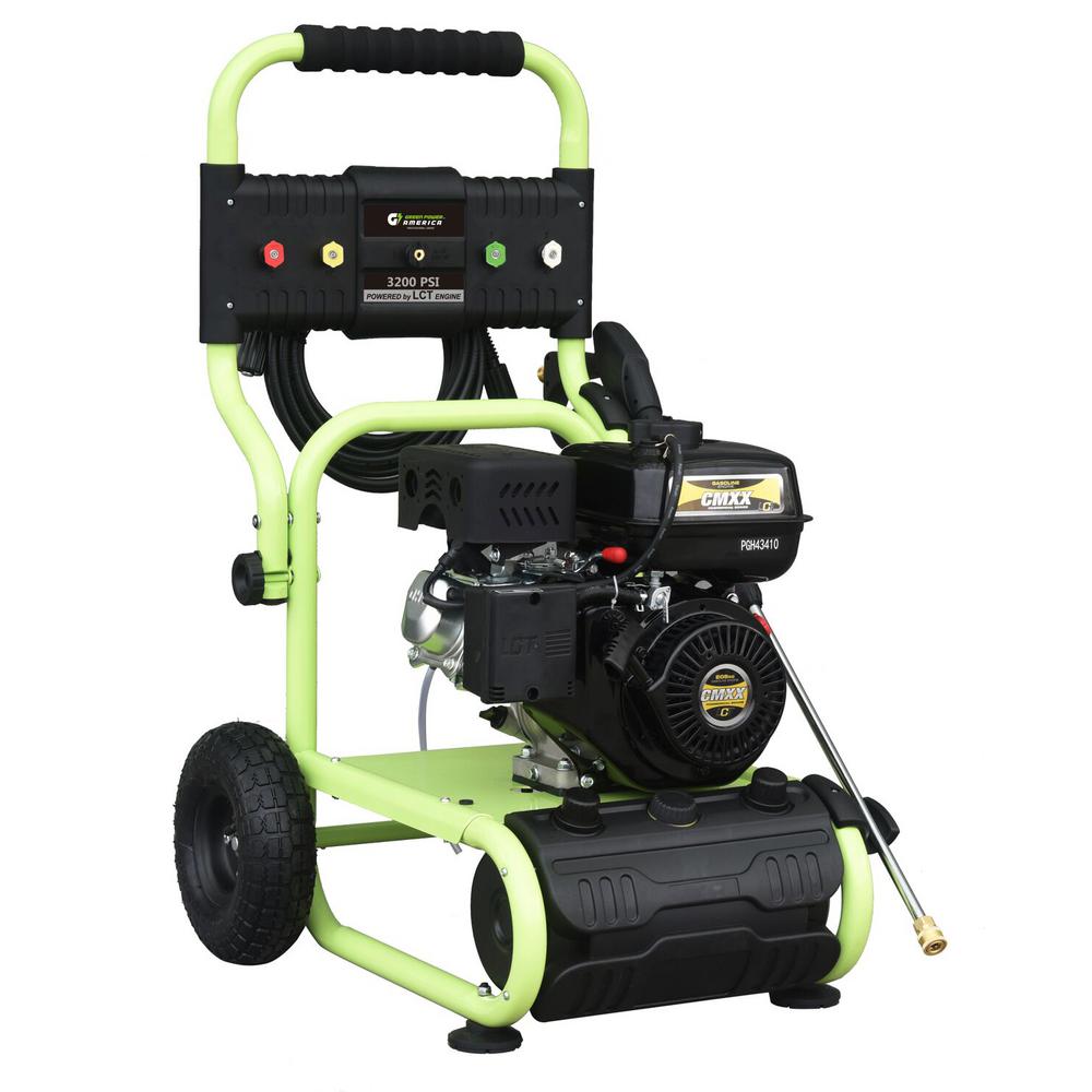 Green-Power 3200 psi 2.4 GPM Cam Pump Gas Pressure Washer Carb Compliant