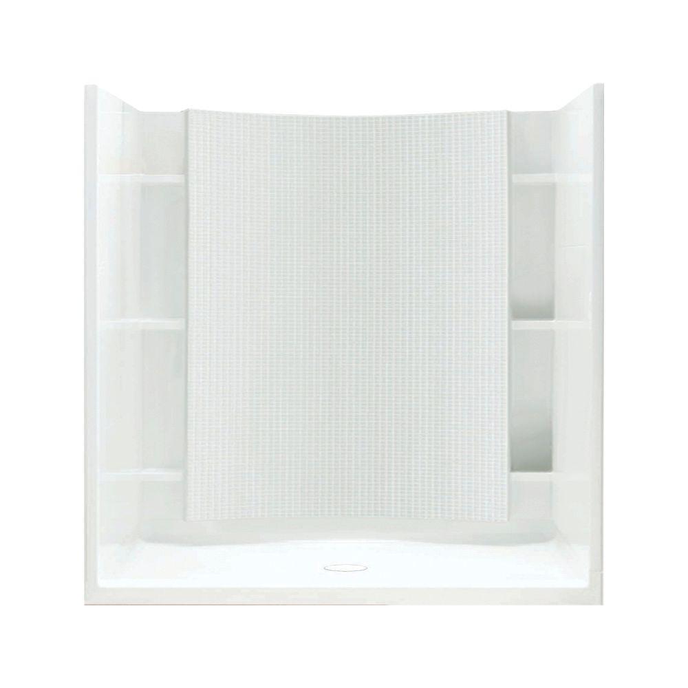Accord 36 in. x 60 in. x 75-3/4 in. Shower Kit in White