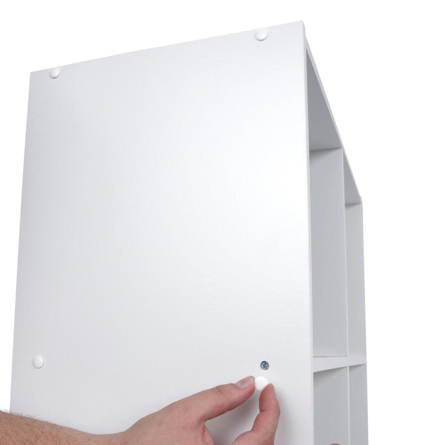 ClosetMaid 6 Compartment White Stackable Wood Laminate Cube