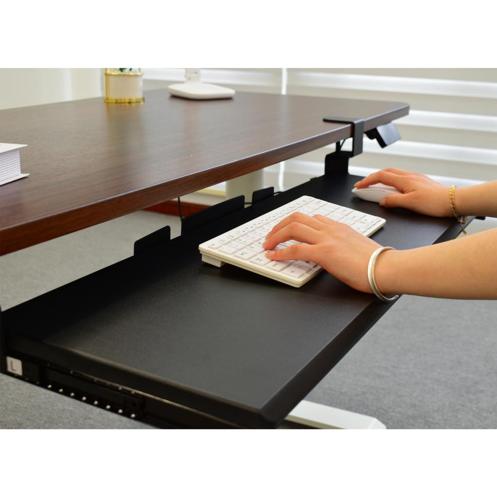 AIRLIFT 360 Clamp-On Extra-Wide Under Desk Sliding Ball-Bearing Keyboard Tray