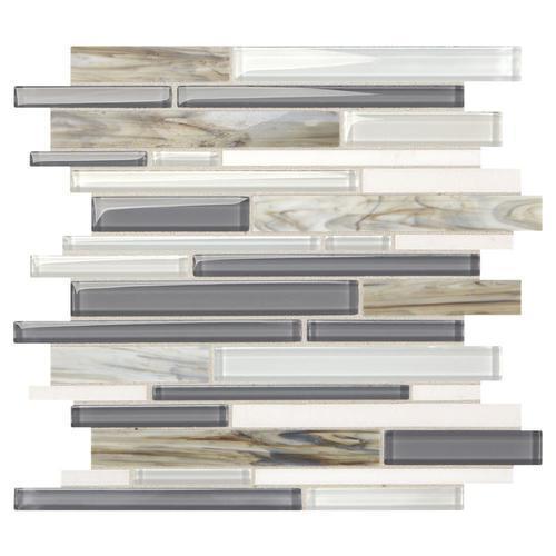 American Olean Stellaris Constella 3-in x 6-in Unglazed Glass Subway Wall Tile Sample
