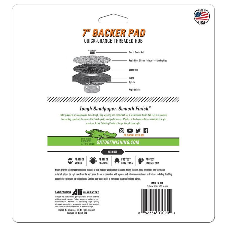 Gator Aluminum Oxide 7-in Sanding Wheel