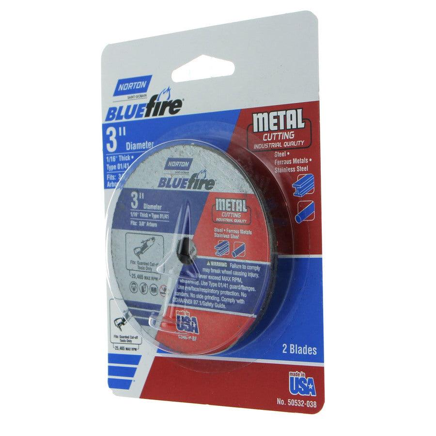 Norton Bluefire 2-Pack Bonded Abrasive 3-in Cut-off Wheel