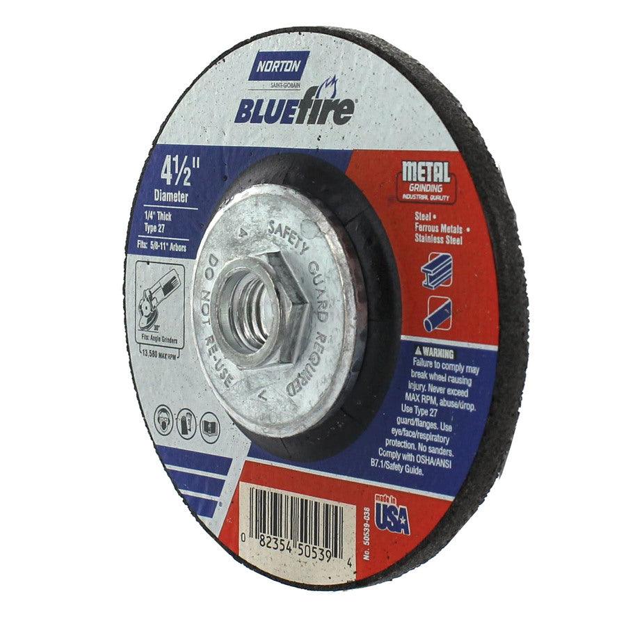 Norton Bluefire Bonded Abrasive 4.5-in Grinding Wheel