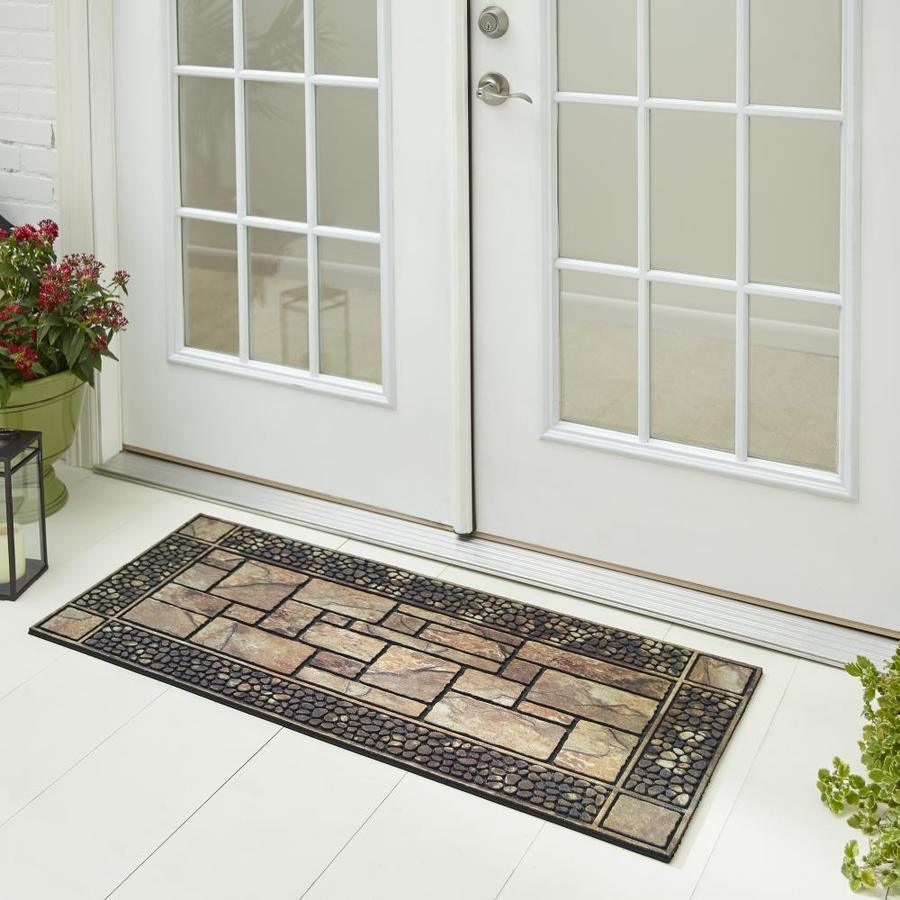 Mohawk Home Doorscapes Manor Mat 2-ft x 4-ft Rectangular Outdoor Door Mat