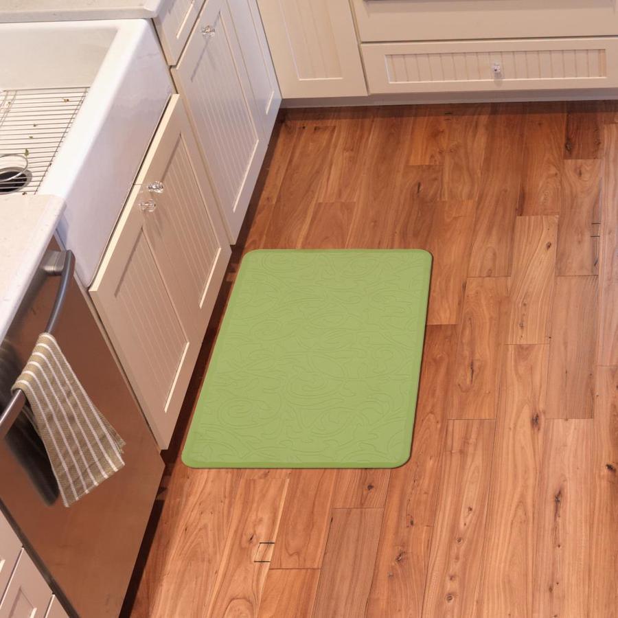 Mohawk Home 1-1/2-ft x 2-1/2-ft Green Rectangular Indoor Anti-Fatigue Mat
