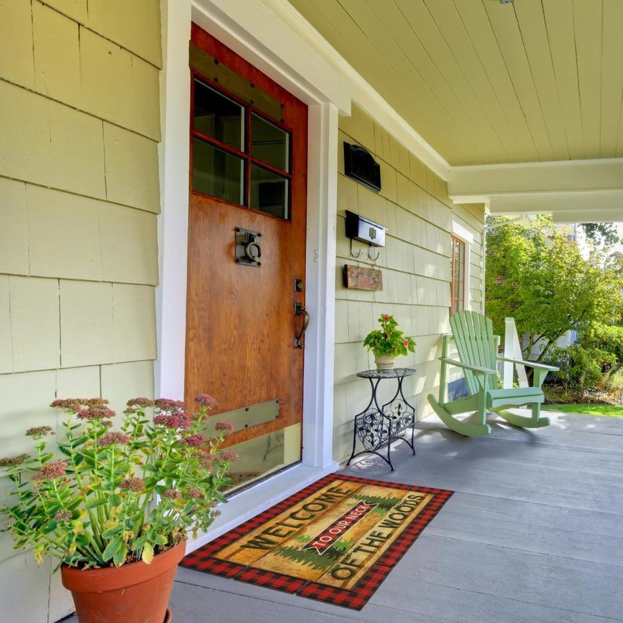 Mohawk Home 2019 Regional 1-1/2-ft x 2-1/2-ft Brown Rectangular Outdoor Door Mat