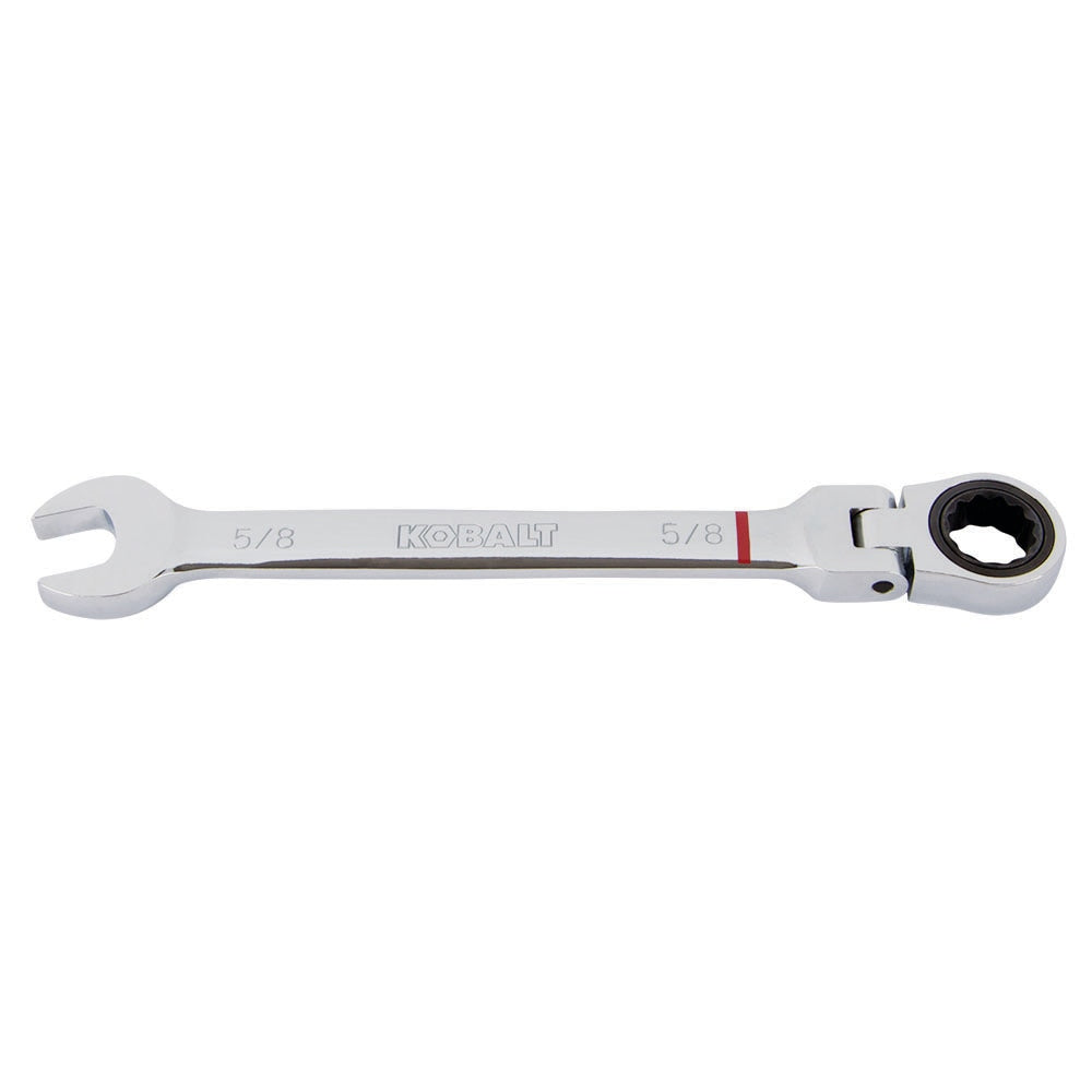 Kobalt 5/8-in 12-point Standard (SAE) Flexible Head Ratchet Wrench