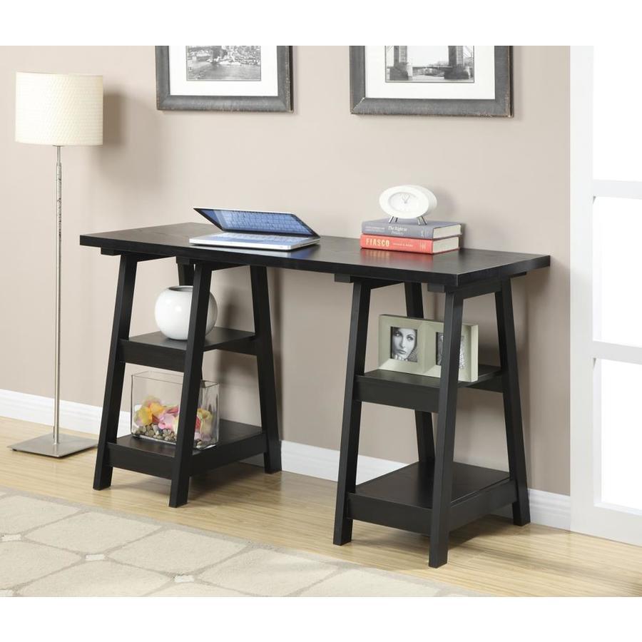 Convenience Concepts Designs2Go 54-in Black Modern/Contemporary Student Desk