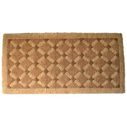 Imports Decor Outdoor Doormat 2-ft x 4-ft Brown Rectangular Outdoor Door Mat