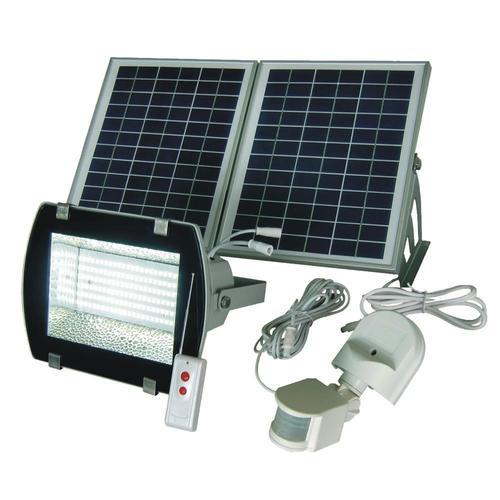 Solar Goes Green 1092-Lumen 1092-Watt White Low Voltage Solar LED Flood Light Motion Sensor