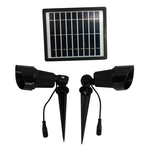 Solar Goes Green 72-Lumen 75-Watt Black Low Voltage Solar LED Spot Light