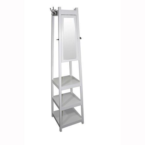 ORE International White 6-Hook Coat Stand