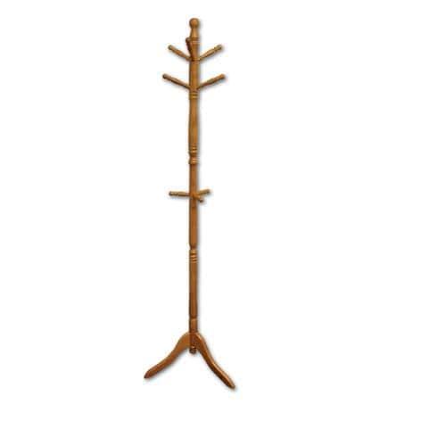 ORE International Swivel Natural Finish 9-Hook Coat Stand