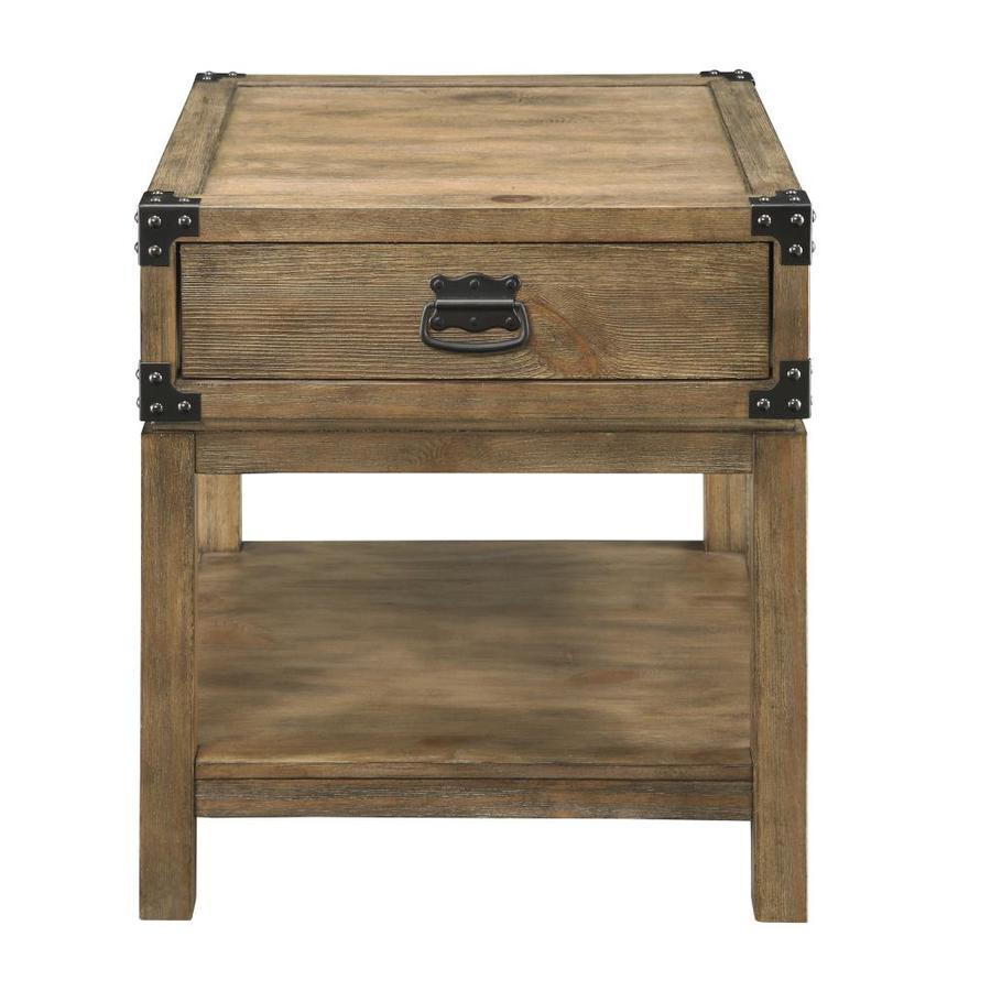 Coast to Coast Carmel Collection Natural Wood Veneer Coffee Table