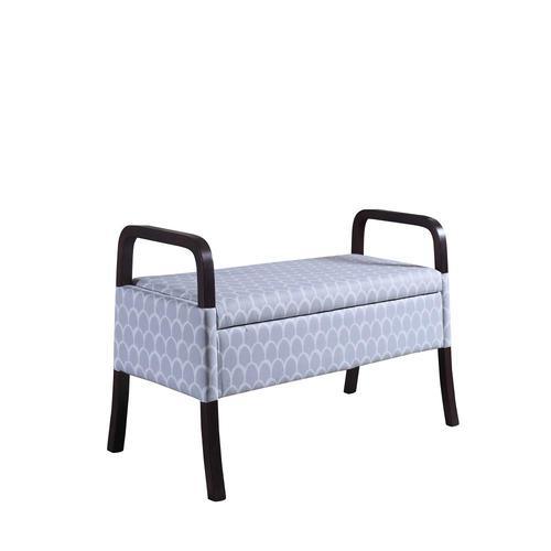 ORE International Modern Blue Storage Bench