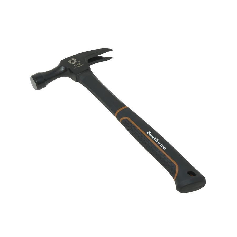 Southwire 18-oz Smooth Face Steel Head Fiberglass Electrician Claw Hammer