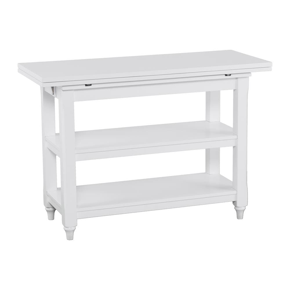 Boston Loft Furnishings White Composite Base with MDF Wood Top Prep Table (35.5-in x 43-in x 29.5-in)