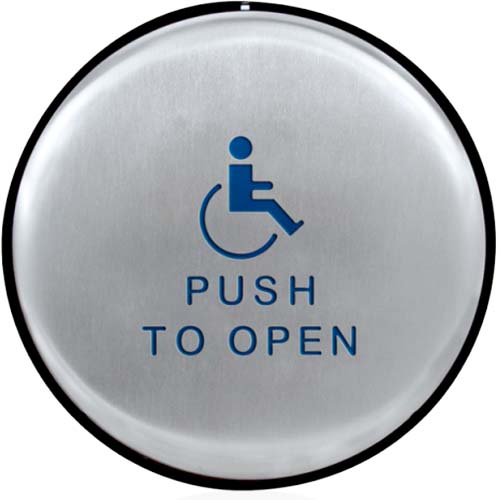 10EMR61 BEA Panther 6” Round Slim Profile Push Plate Assembly