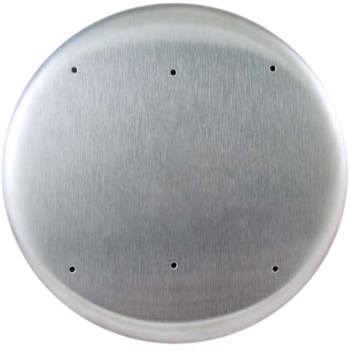 10PBR10 BEA 6" round stainless steel plate with plain face