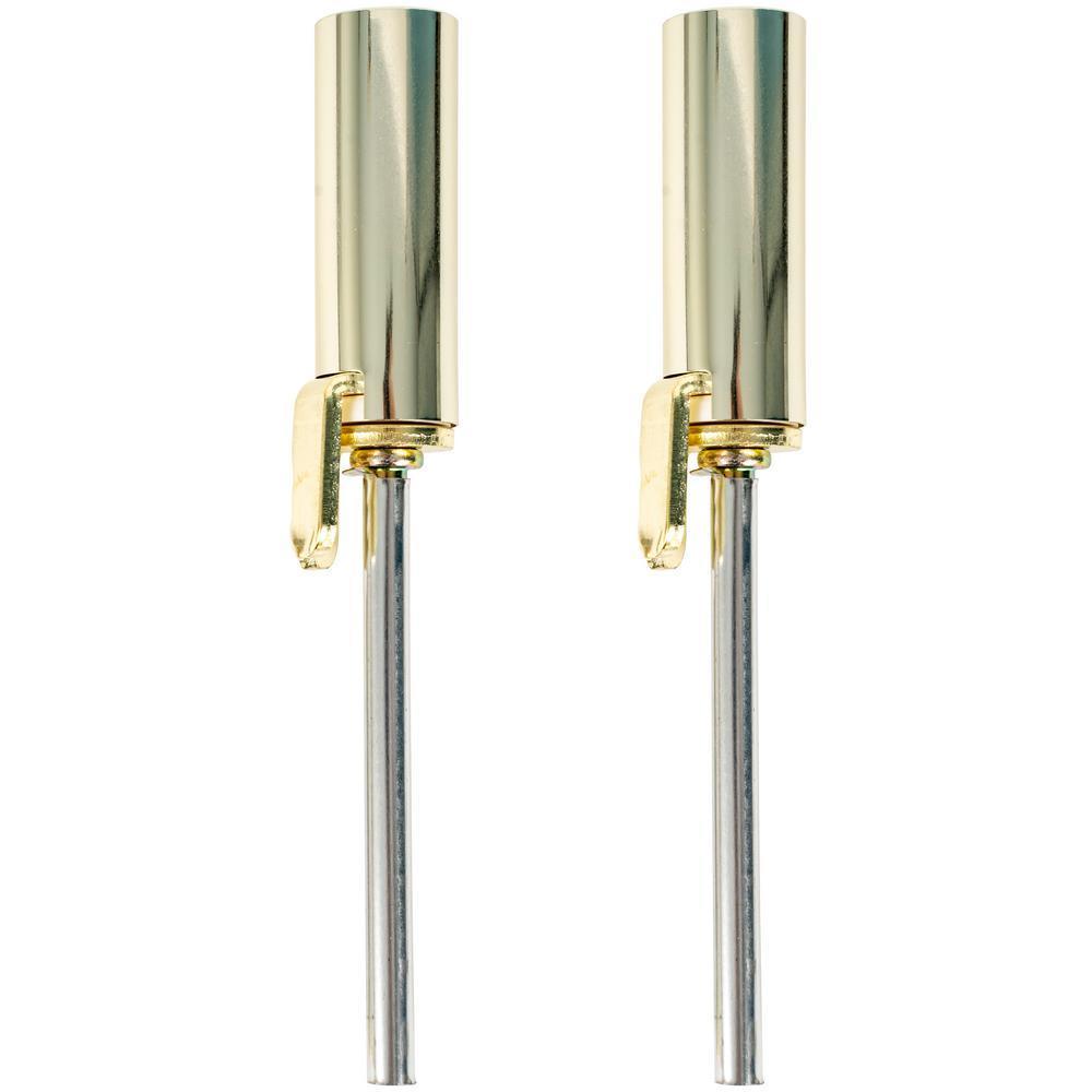 Polished Brass Hinge Pin Door Closer (2-Pack)