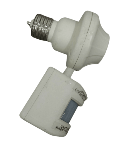 Utilitech 180-Degree White Hardwired Halogen Motion-Activated Flood Light with Timer