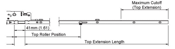 Manual Two Roller Hoppe Top Extension 8778487