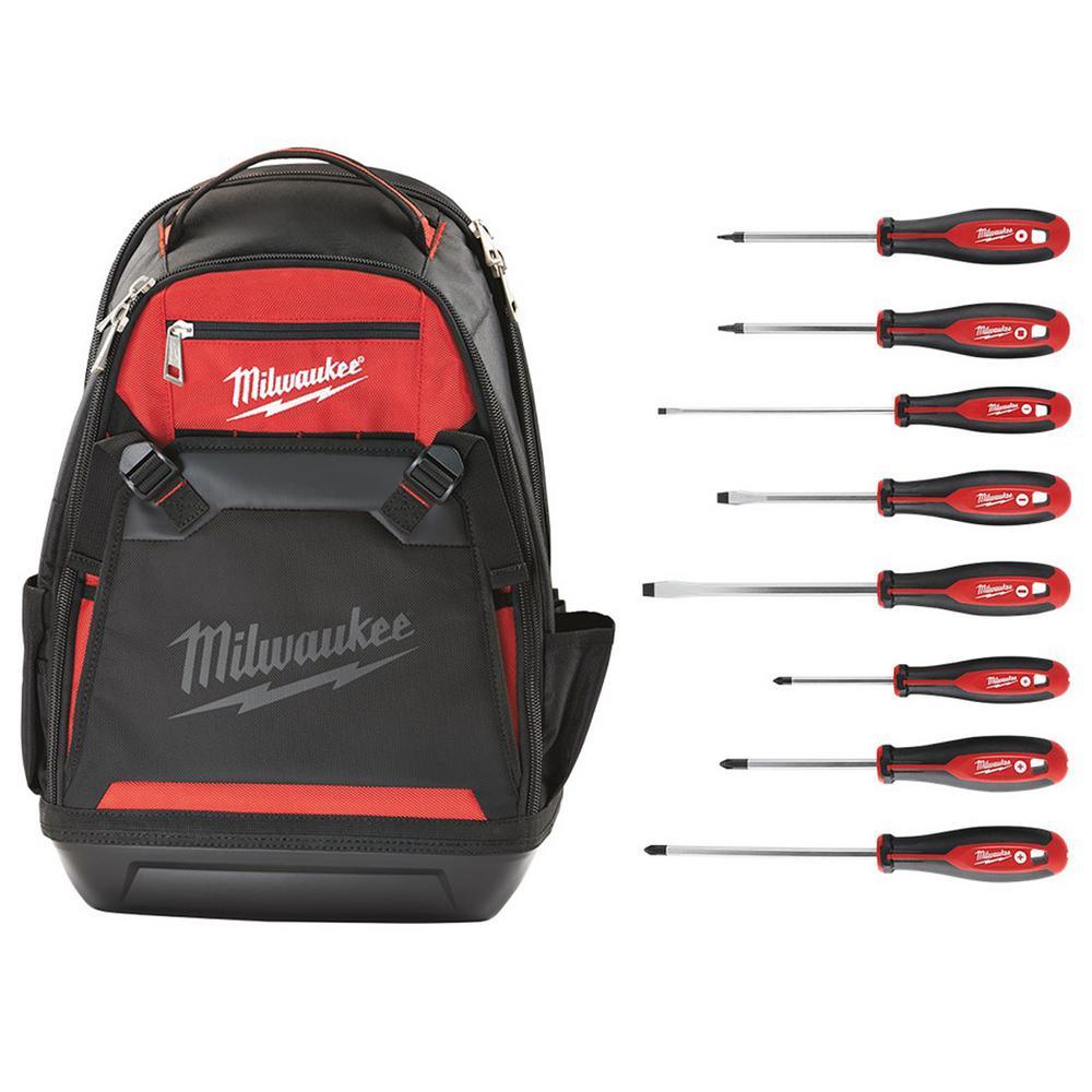 Jobsite Backpack W/ Screwdriver Set (8-Piece)