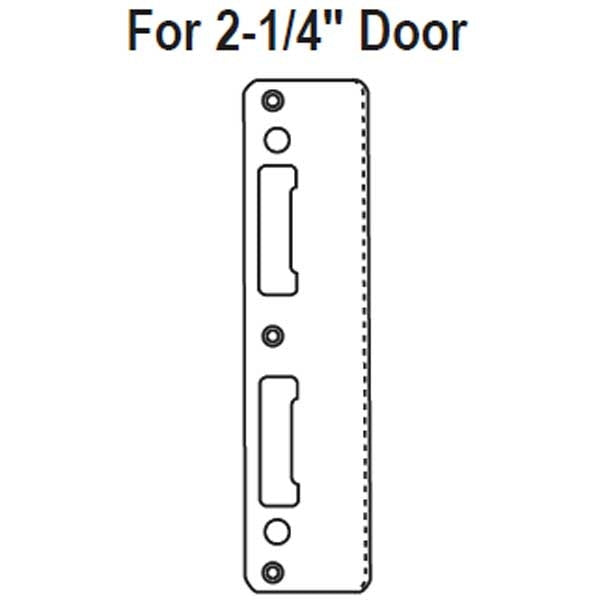 Polished Chrome Latch and Deadbolt Strike 2014781