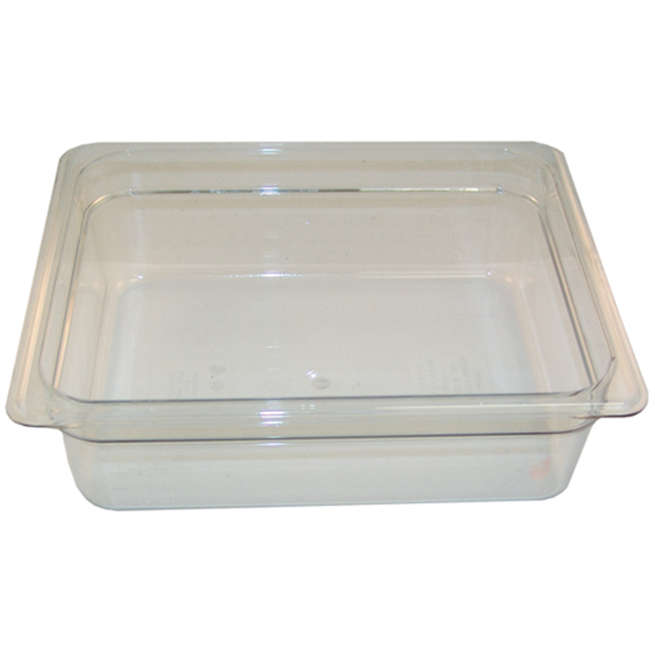 24CW135 - Cambro - 1/2 Size 4 in Clear Camwear® Food Pan