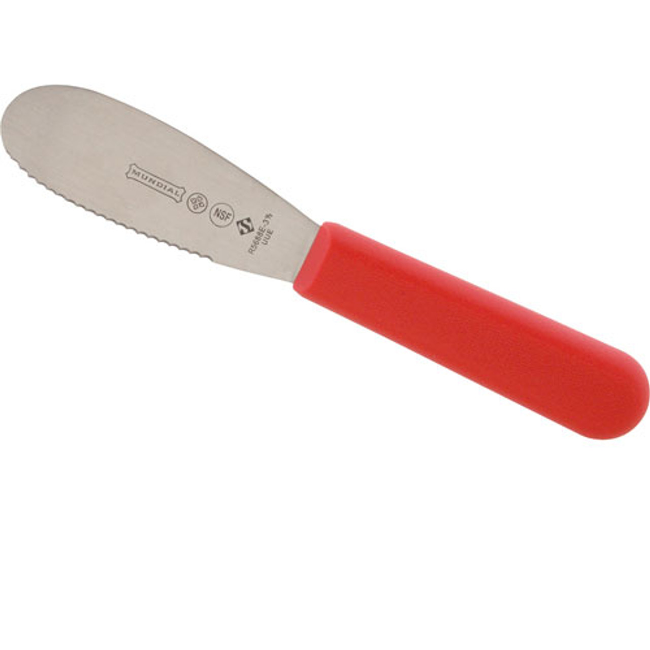 S173R-PCP - Dexter Russell - 3 1/2 in Red Sani-Safe® Sandwich Spreader