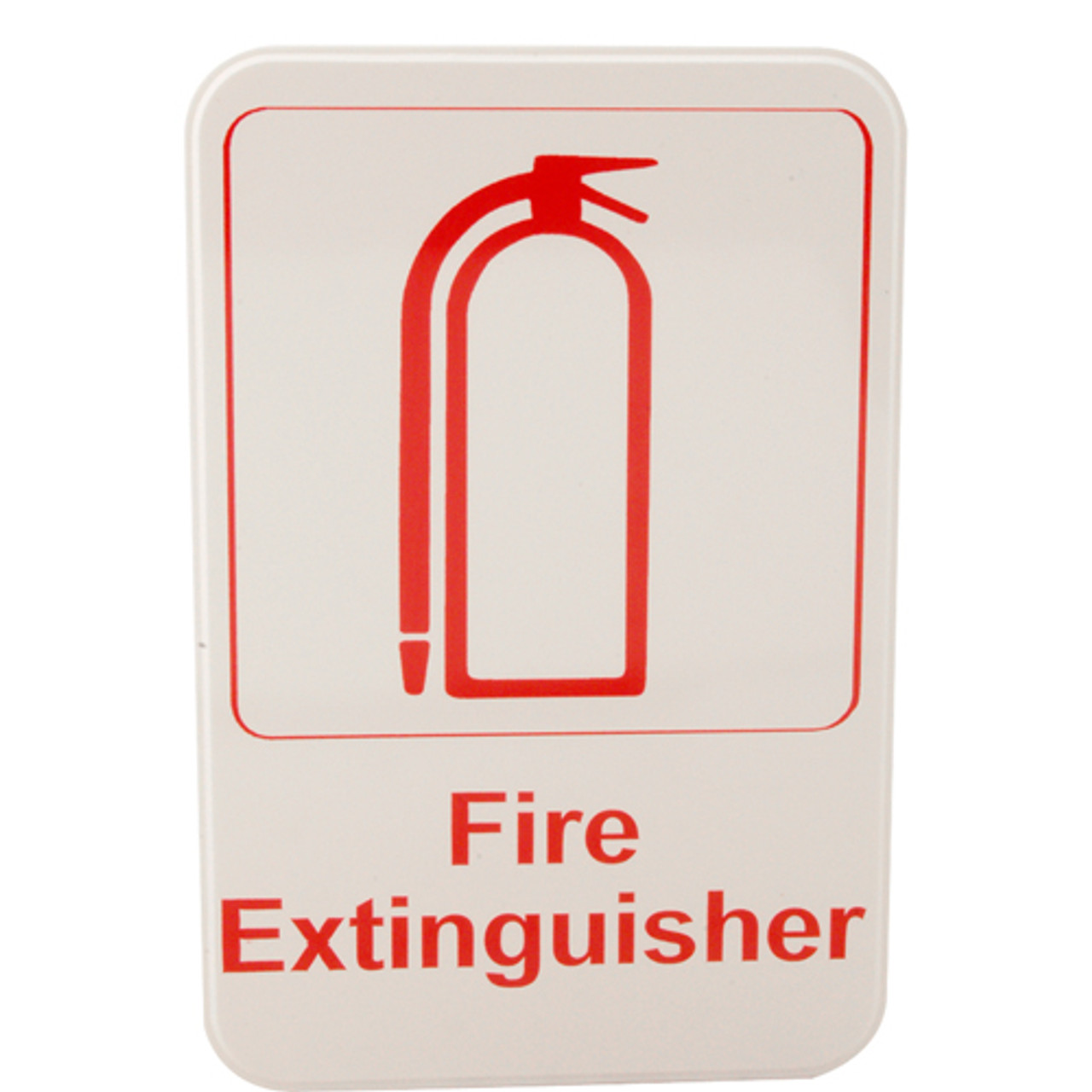 5618 - Vollrath - 6 in x 9 in Fire Extinguisher Sign