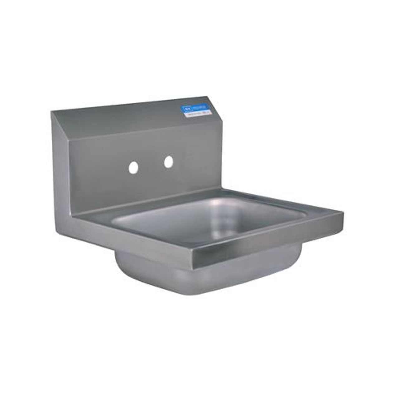 BKHS-W-1410 - Bk Resources - 14 in x 10 in x 5 in 2 Hole Stainless Steel Hand Sink