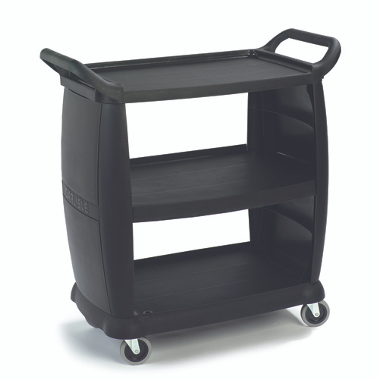 CC203603 - Carlisle - 18 in x 36 in 3-Tier Black Bussing and Transport Cart