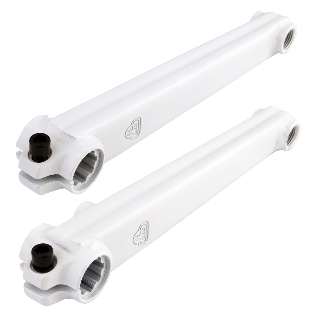 SE Bikes V-Ridge Cranks BB Axle Inlcuded 175mm 19mm Single Speed WHT