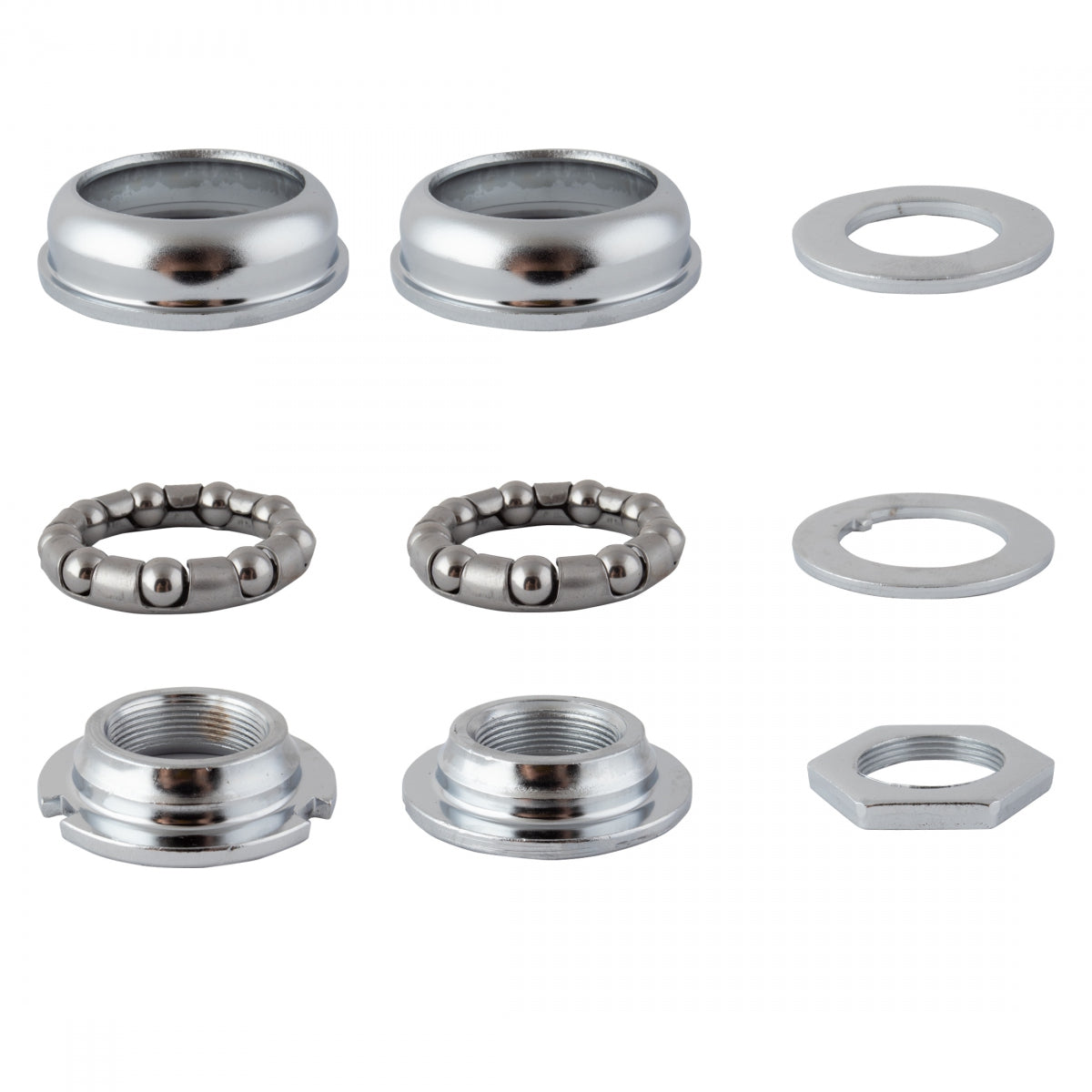 Black Ops Caged Bearing Press Fit Bottom Bracket Set Chrome for One-Piece Cranks