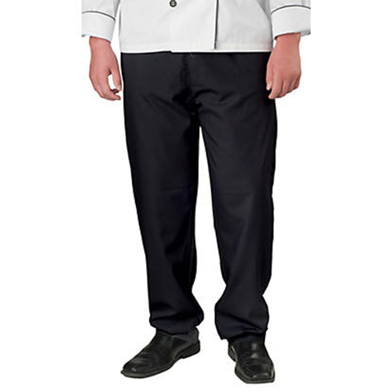 2241BLK3XL - KNG - 3XL Men's Active Baggy Black Chefs Pants