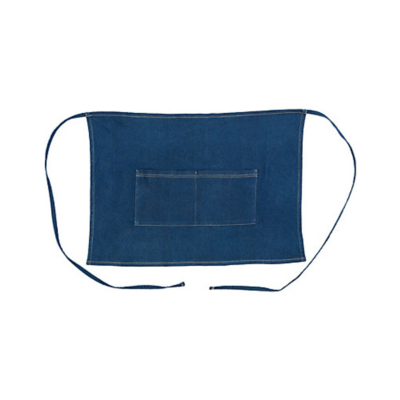 2940DBL - KNG - 2 Pocket Denim Half Bistro Apron