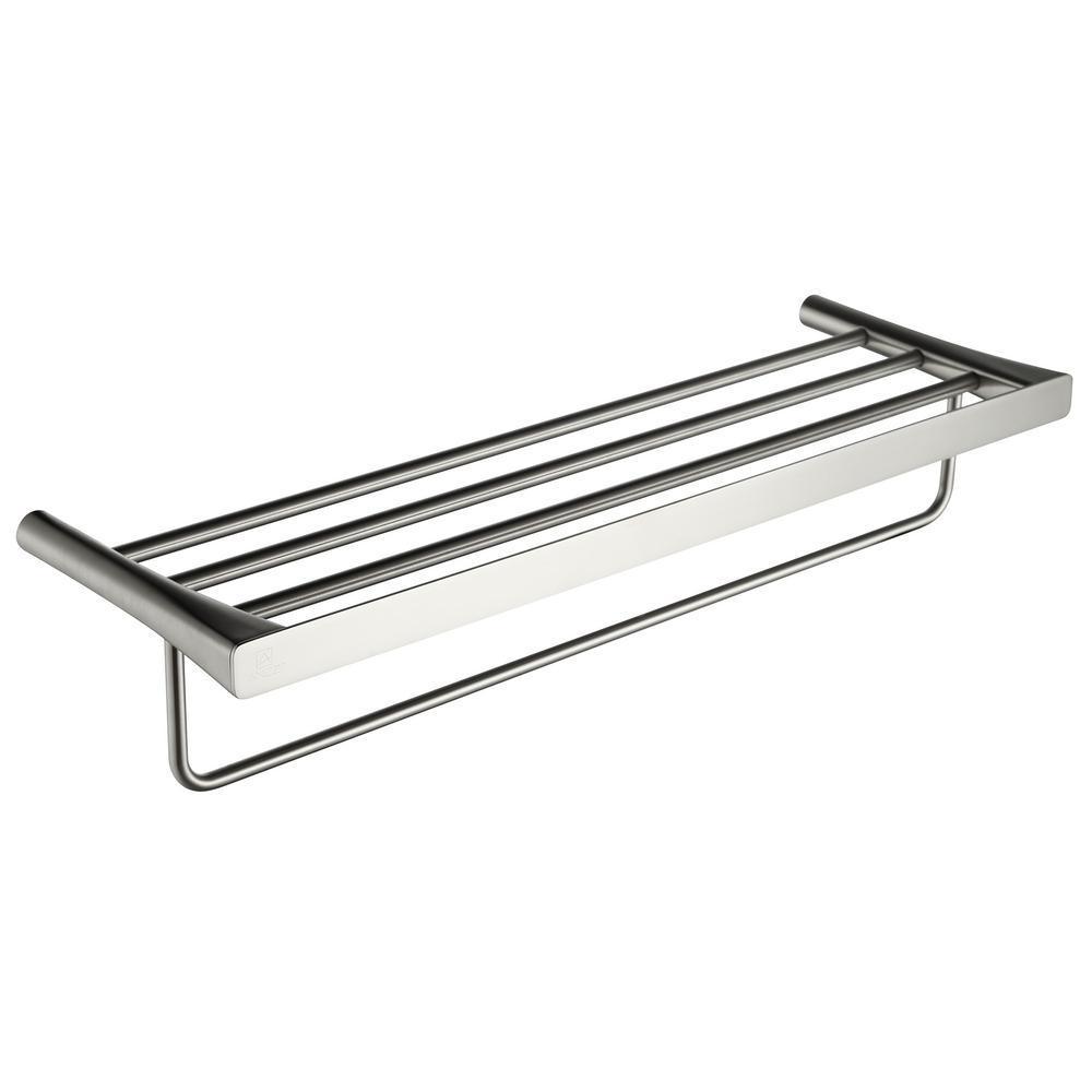 Caster 3 Series 5 Bar Towel Rack in Brushed Nickel