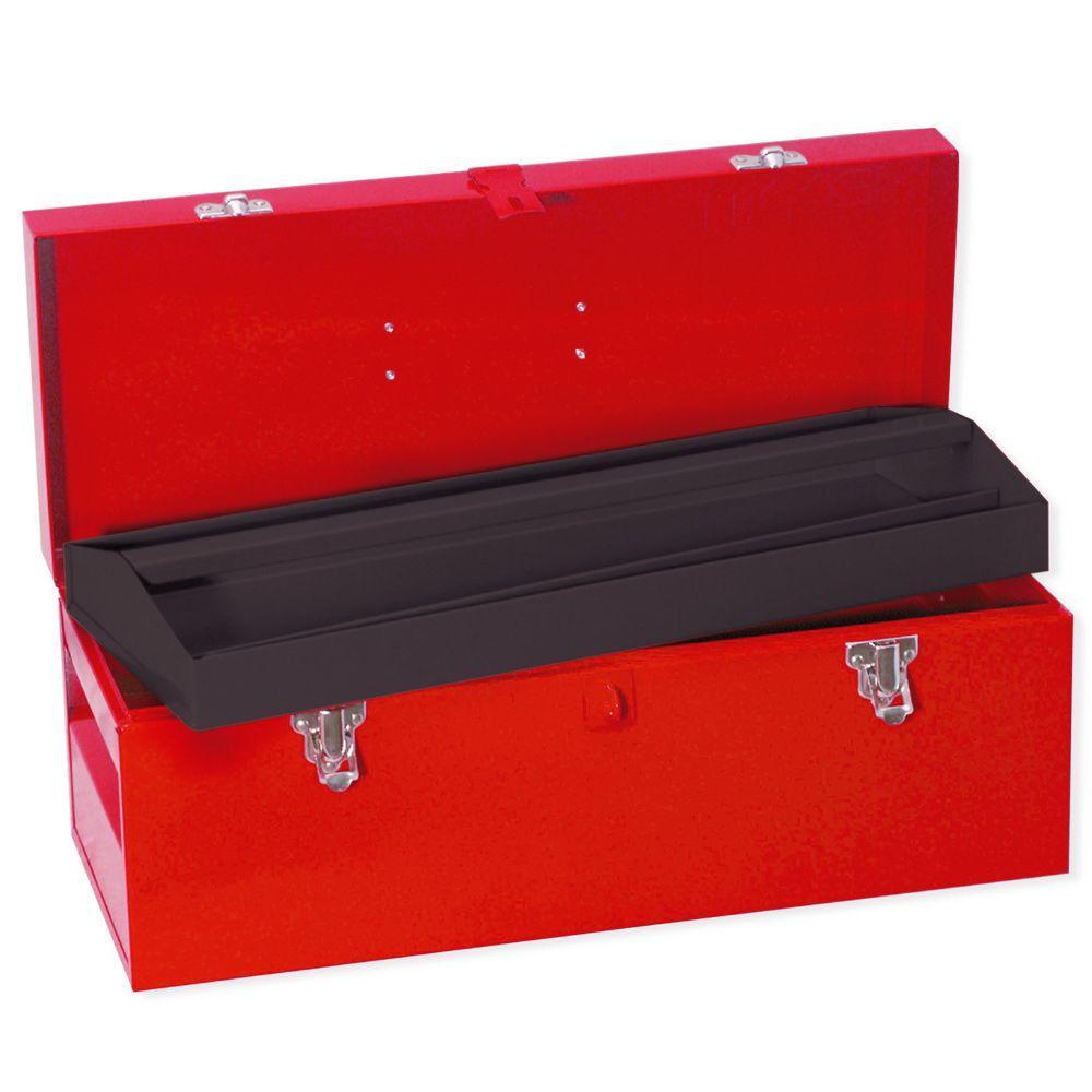Heavy Duty Metal Tool Box- 20 1/16 in. x 7 7/8 in. x 7 7/8 in.