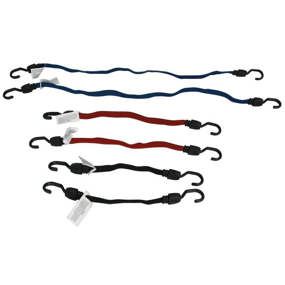 Fat Strap Bungee Assortment (6 per Pack)