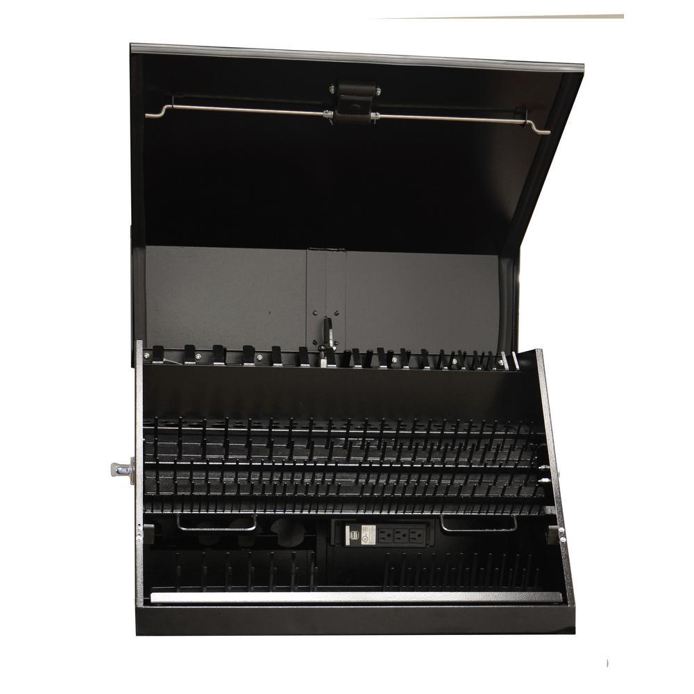 Deluxe Extreme Portable Workstation 30 in. 0-Drawer Top Chest in Black