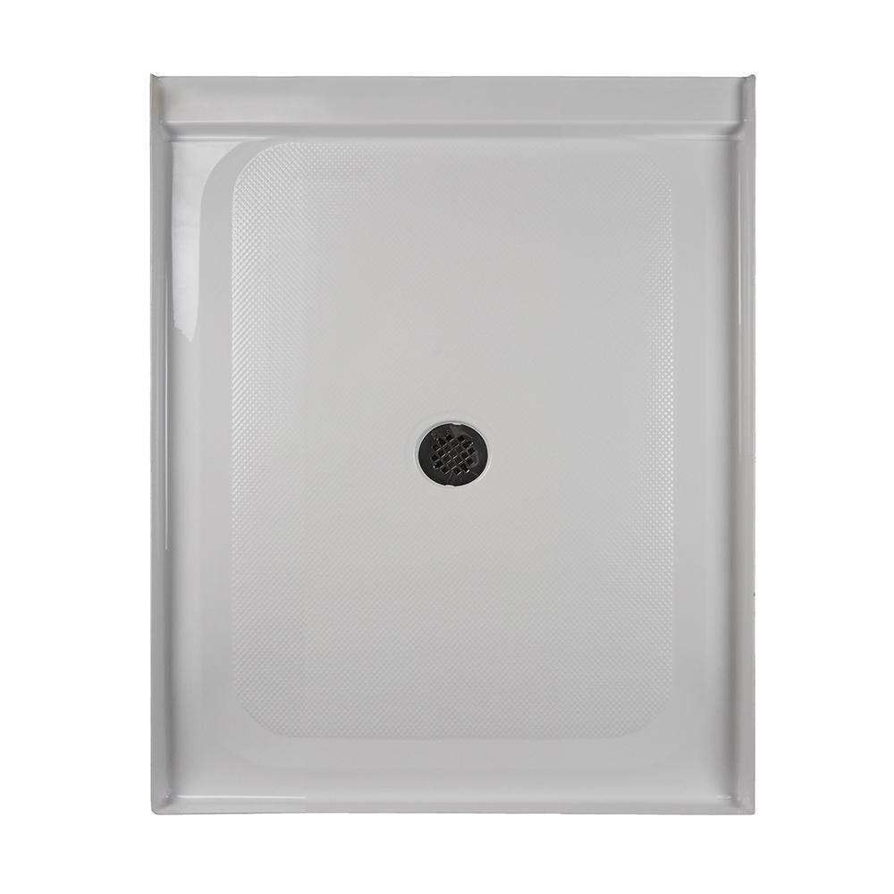 36 in. x 48 in. Center Drain 3.19 in. Shower Base in White