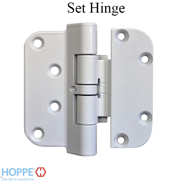 Hoppe F9010, 2009 Set Hinge, LHI / RHO- Pure White, 3033932