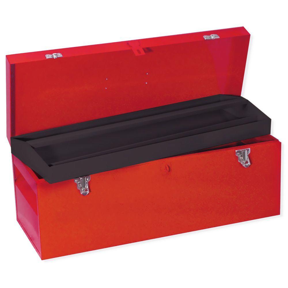 Heavy Duty Metal Tool Box- 24 in. X 9 in. X 9 in.