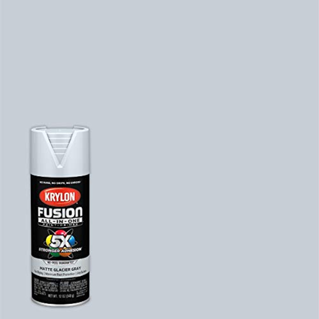 Krylon Fusion K02757007 All-In-1 Spray Paint for In/Outdoor Matte Glacier Gray - Image 2